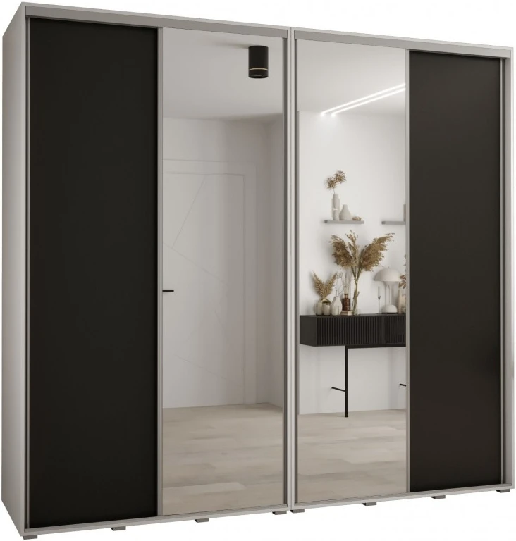 Vysoká šatní skříň s posuvnými dveřmi Davos 3 260, hloubka 60 cm, výška 235,2 cm
