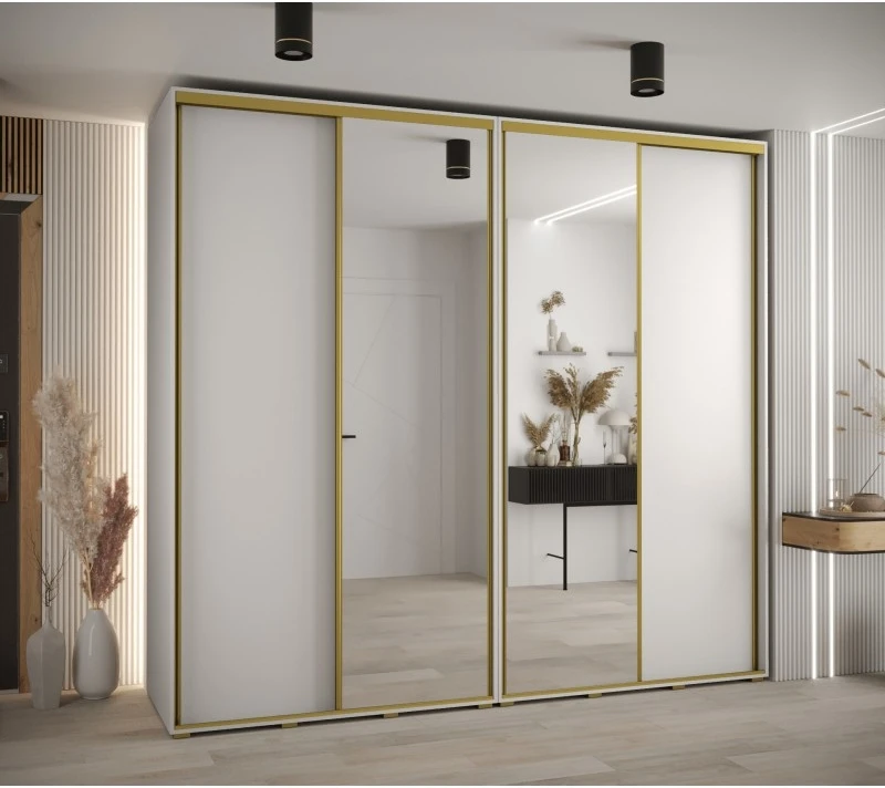 Szafa przesuwna z lustrem wysoka Davos 3 260 głębokość 60 cm