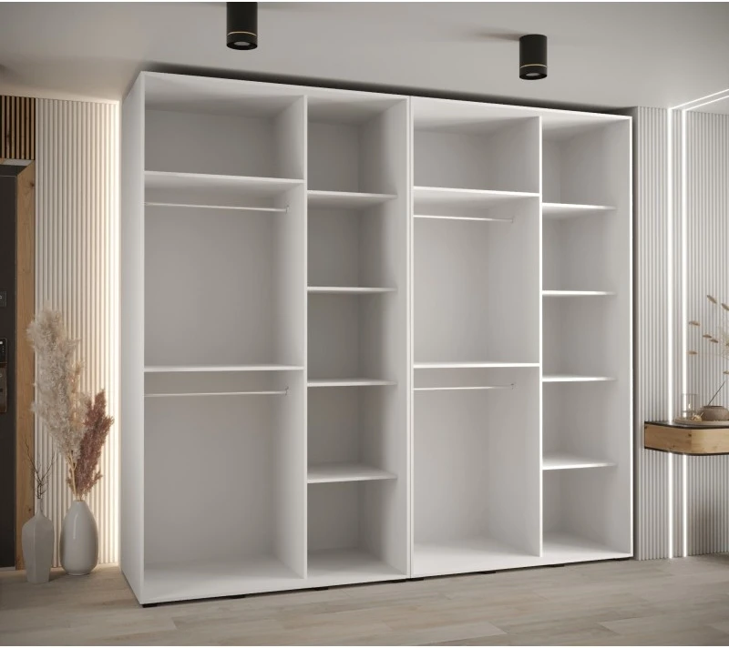 Vysoká šatní skříň s posuvnými dveřmi Davos 3 260, hloubka 60 cm, výška 235,2 cm
