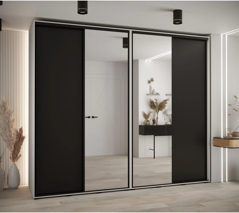 Vysoká šatní skříň s posuvnými dveřmi Davos 3 280, hloubka 60 cm, výška 235,2 cm