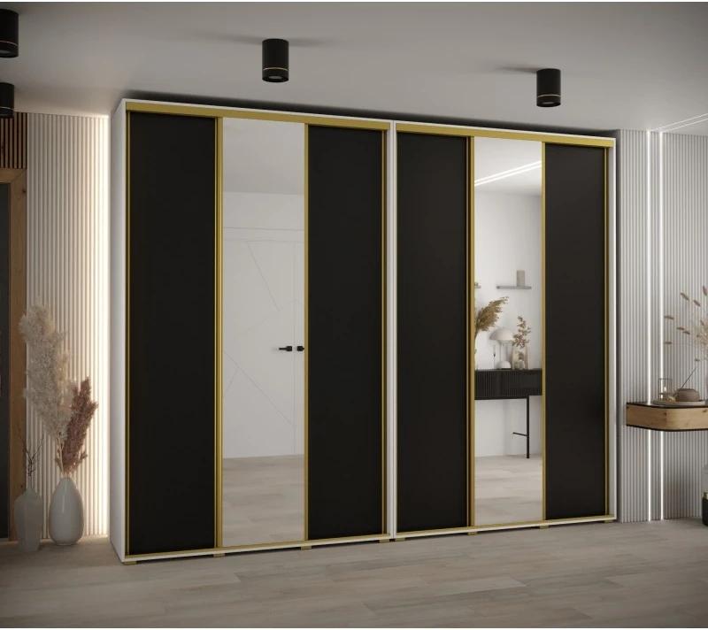 Vysoká šatní skříň s posuvnými dveřmi Davos 3 300, hloubka 45 cm, výška 235,2 cm