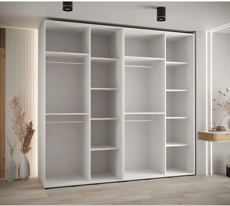 Skříň s posuvnými dveřmi a zrcadlem Davos 5 250, hloubka 50 cm