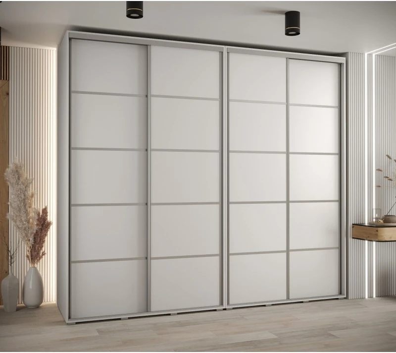 Vysoká šatní skříň s posuvnými dveřmi Davos 4 270, hloubka 60 cm, výška 235,2 cm