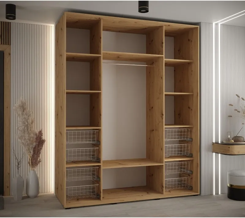 Šatní skříň Cannes 1 200 hloubka 60 cm