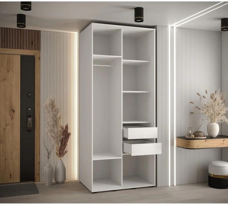Szafa przesuwna z lustrem Cannes 5 110 60 cm głębokości 