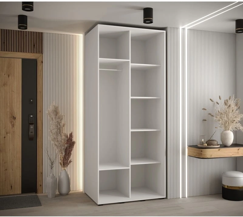 Szafa przesuwna z lustrem Cannes 5 110 60 cm głębokości 