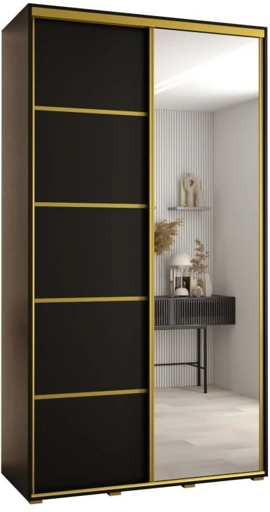 Szafa przesuwna z lustrem Cannes 5 140 45 cm głębokości 