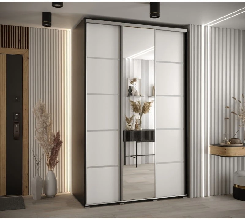 Posuvná skříň se zrcadlem Cannes 5 150 hloubka 60 cm