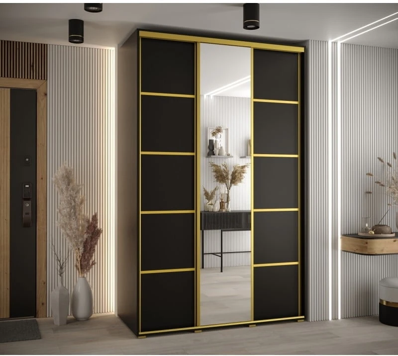 Posuvná skříň se zrcadlem Cannes 5 150 hloubka 60 cm