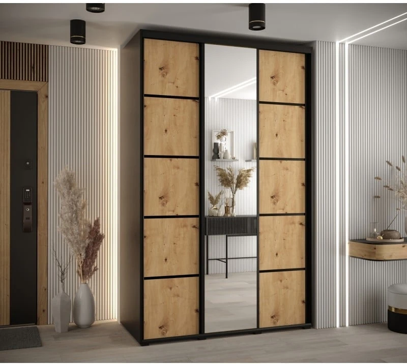 Posuvná skříň se zrcadlem Cannes 5 150 hloubka 60 cm