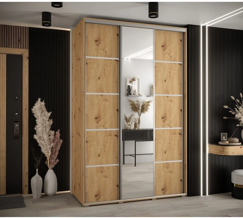 Posuvná skříň se zrcadlem Cannes 5 150 hloubka 60 cm
