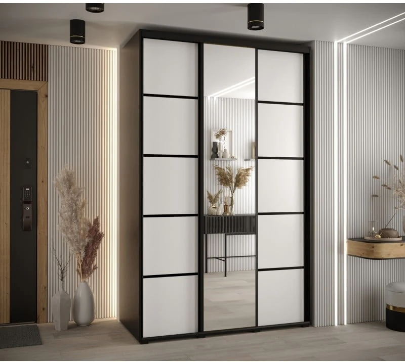 Posuvná skříň se zrcadlem Cannes 5 150 hloubka 60 cm