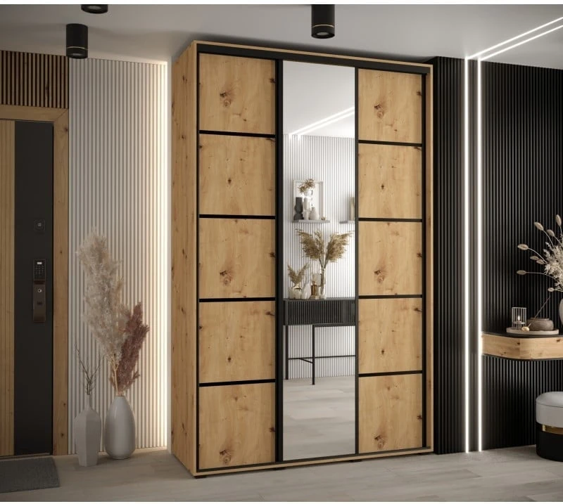 Posuvná skříň se zrcadlem Cannes 5 160 45 cm hloubka