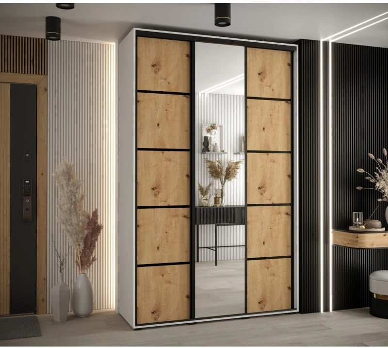 Posuvná skříň se zrcadlem Cannes 5 160 45 cm hloubka