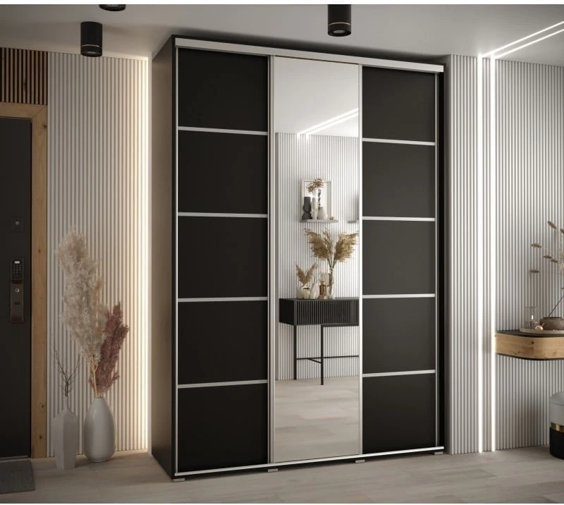 Posuvná skříň se zrcadlem Cannes 5 180 hloubka 45 cm