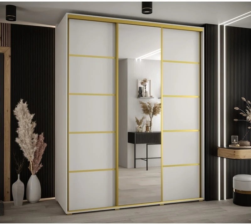 Posuvná skříň se zrcadlem Cannes 5 190 60 cm hloubky