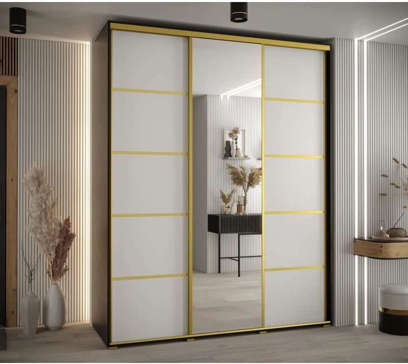 Posuvná skříň se zrcadlem Cannes 5 190 60 cm hloubky