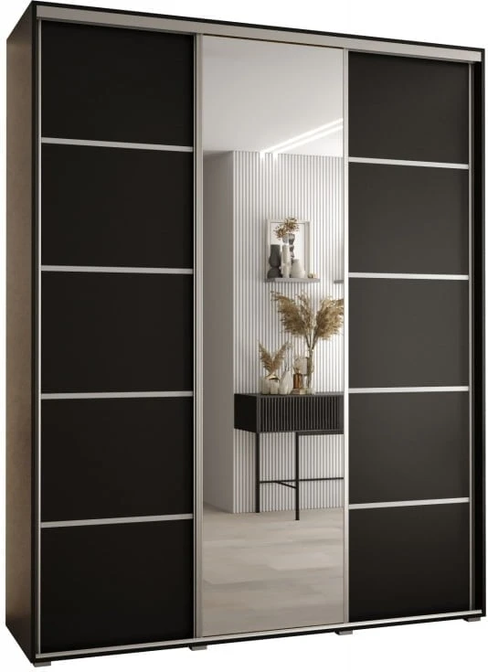 Posuvná skříň se zrcadlem Cannes 5 190 60 cm hloubky