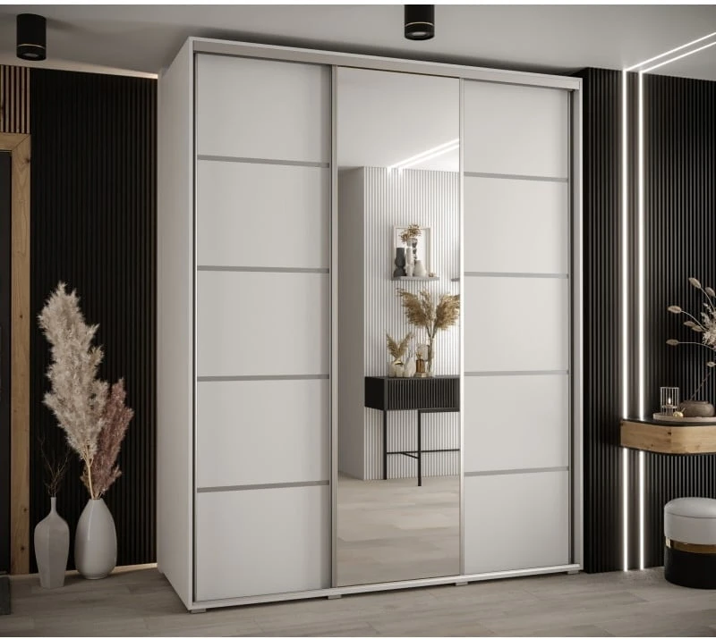 Posuvná skříň se zrcadlem Cannes 5 190 60 cm hloubky