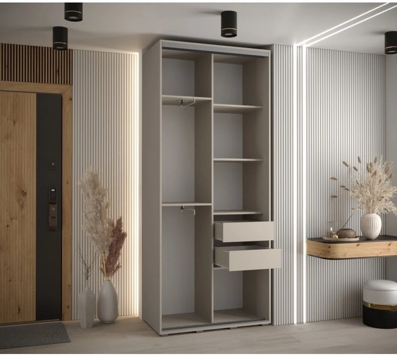 Posuvná skříň se zrcadlem Dakota 3 120 hloubka 45