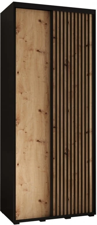 Šatní skříň s posuvnými dveřmi Lanko 1 110, hloubka 45 cm