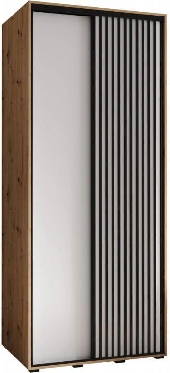 Šatní skříň s posuvnými dveřmi Lanko 1 120, hloubka 60 cm