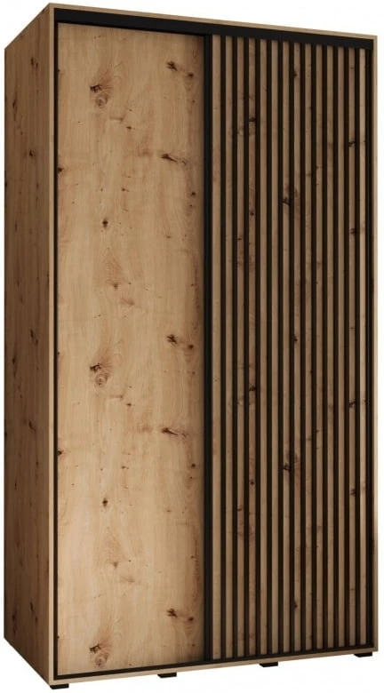 Šatní skříň s posuvnými dveřmi Lanko 1 130, hloubka 60 cm