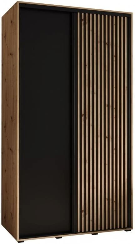 Šatní skříň s posuvnými dveřmi Lanko 1 140, hloubka 60 cm