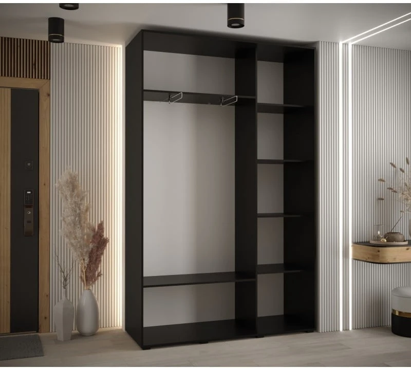 Šatní skříň s posuvnými dveřmi Lanko 1 150, hloubka 45 cm