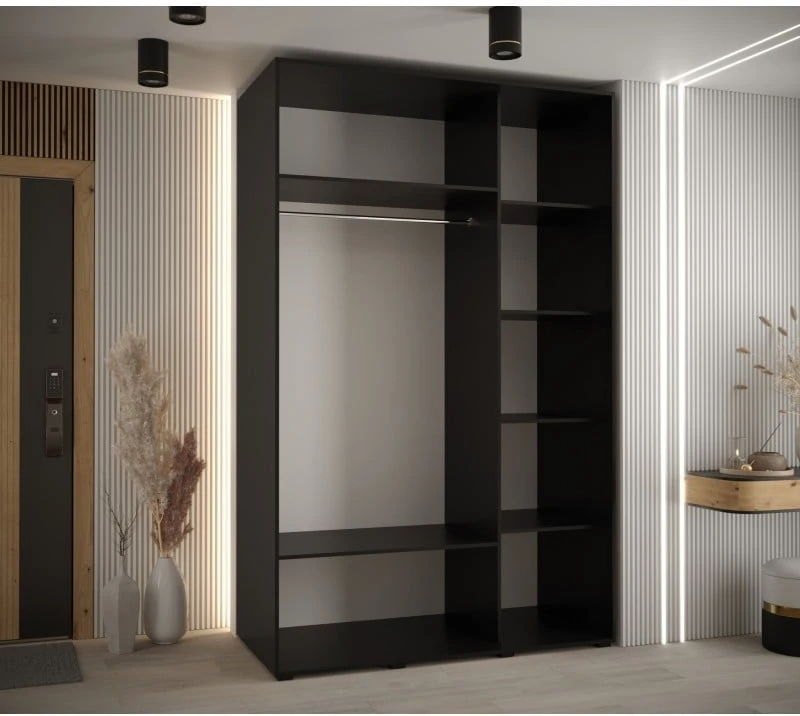 Šatní skříň s posuvnými dveřmi Lanko 1 150, hloubka 60 cm