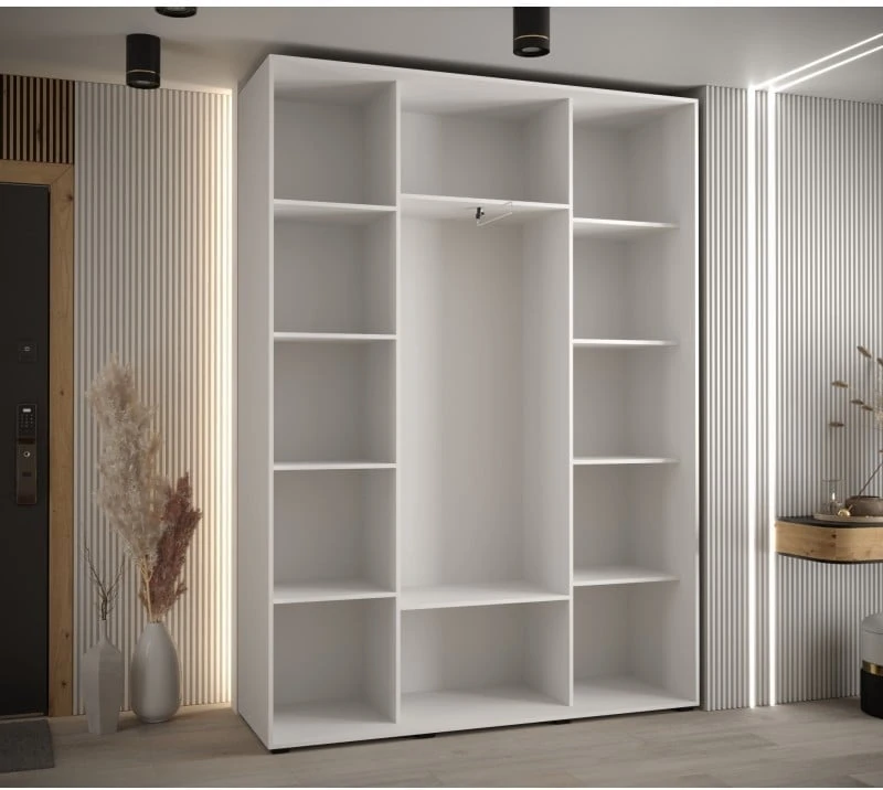 Šatní skříň s posuvnými dveřmi Lanko 1 180, hloubka 45 cm
