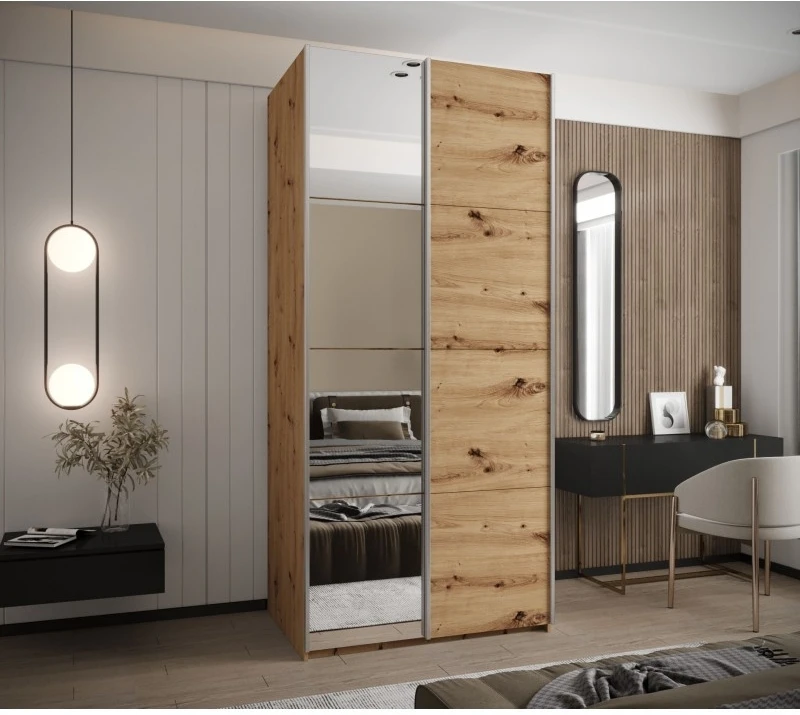 Posuvná skříň se zrcadlem Lux 3 100