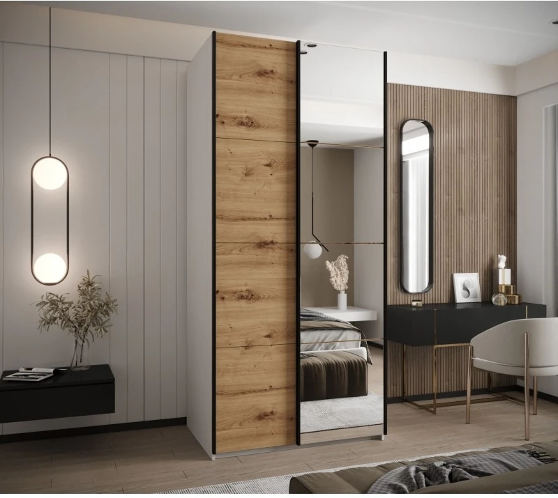 Posuvná skříň se zrcadlem Lux 3 100