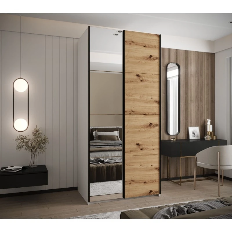 Posuvná skříň se zrcadlem Lux 3 100