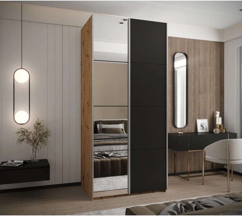 Posuvná skříň se zrcadlem Lux 3 100