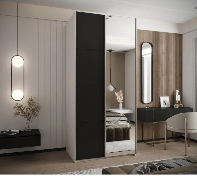 Posuvná skříň se zrcadlem Lux 3 100