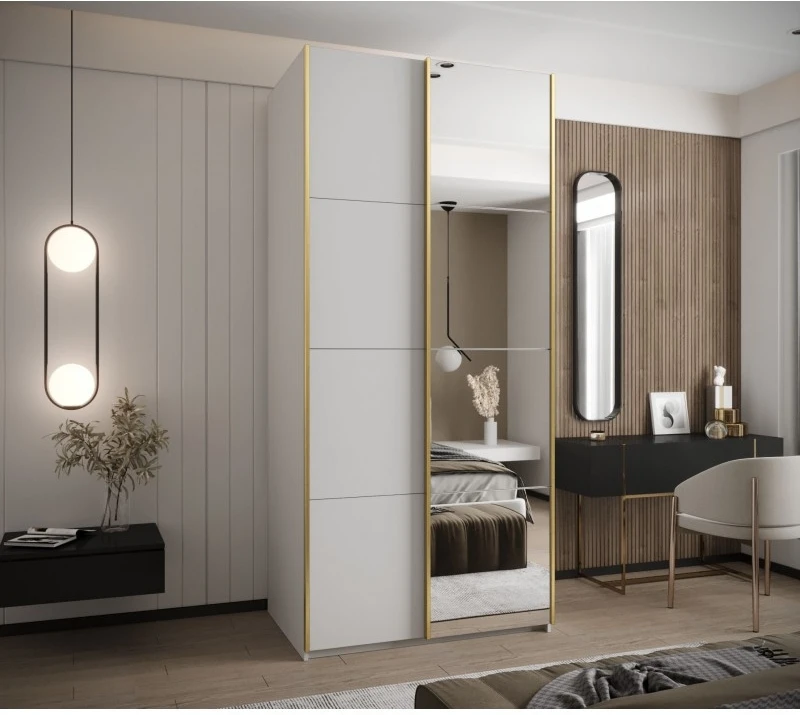 Posuvná skříň se zrcadlem Lux 3 100