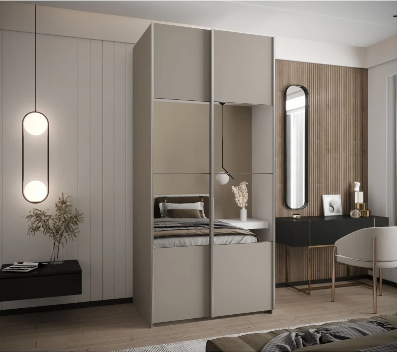 Posuvná skříň se zrcadlem Lux 4 100