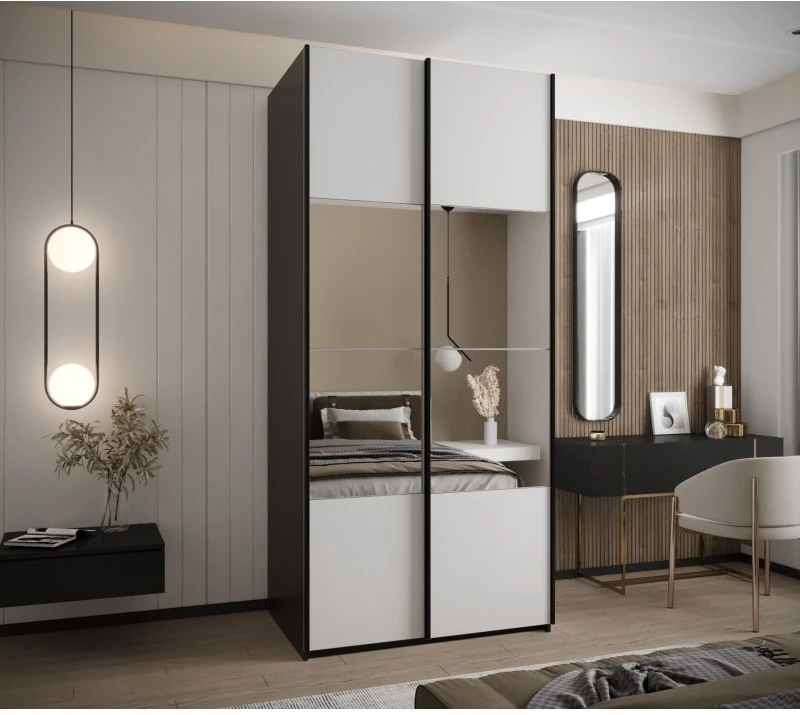 Posuvná skříň se zrcadlem Lux 4 100