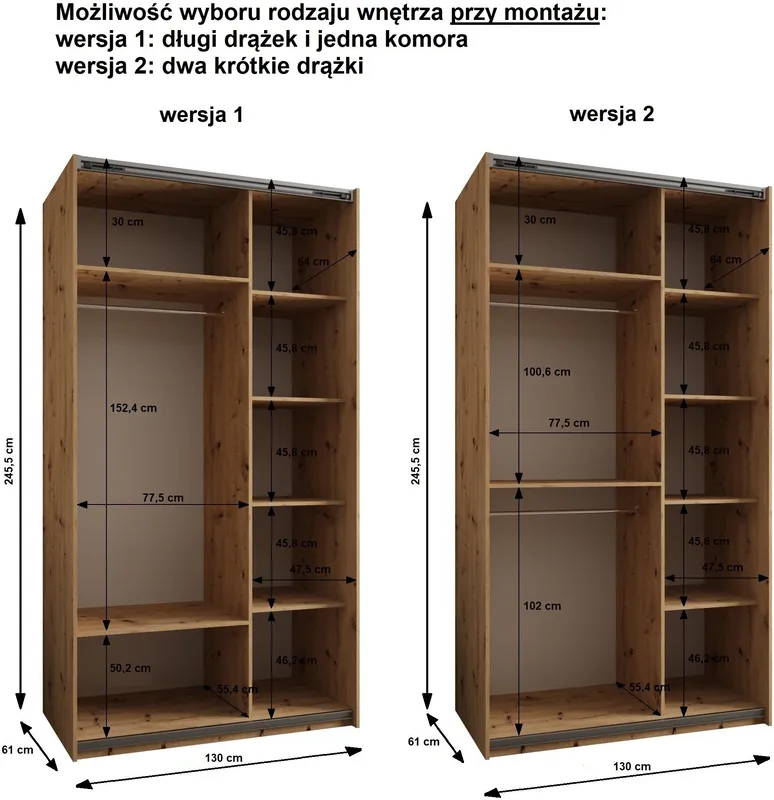 Szafa przesuwna Lux 2 130