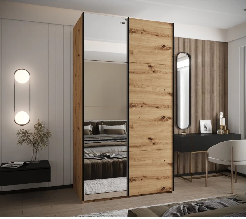 Posuvná skříň se zrcadlem Lux 3 130