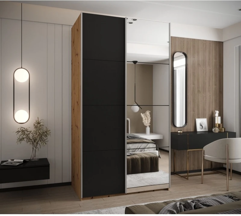 Posuvná skříň se zrcadlem Lux 3 130