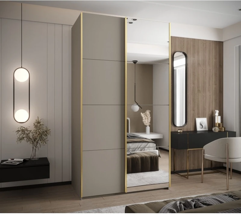 Posuvná skříň se zrcadlem Lux 3 130