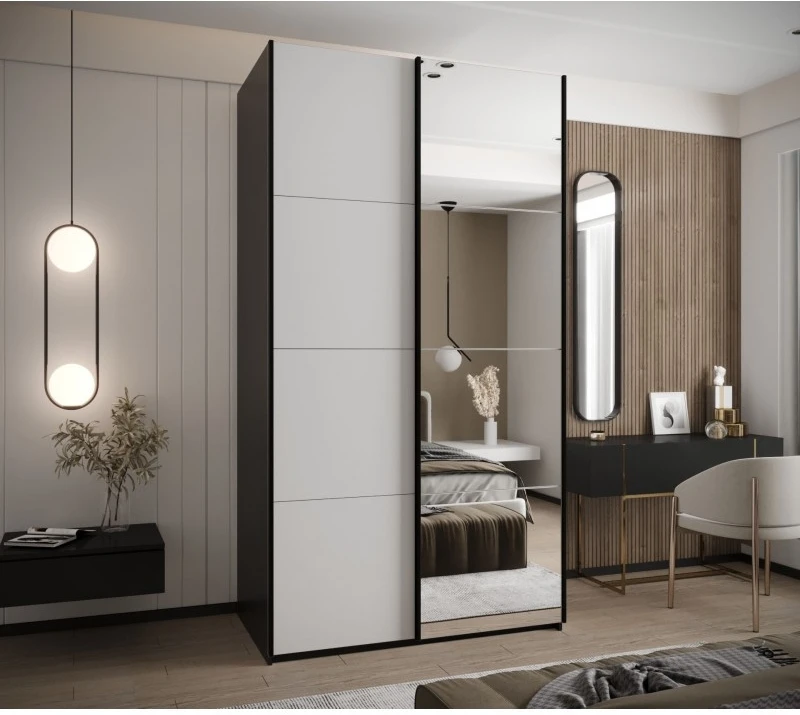 Posuvná skříň se zrcadlem Lux 3 130