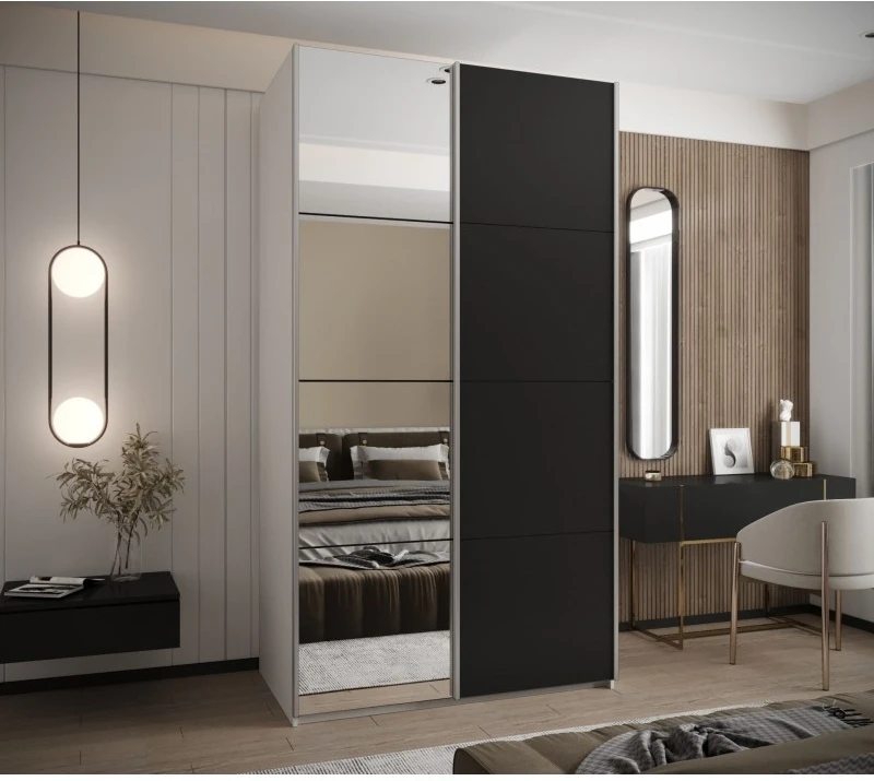 Posuvná skříň se zrcadlem Lux 3 130