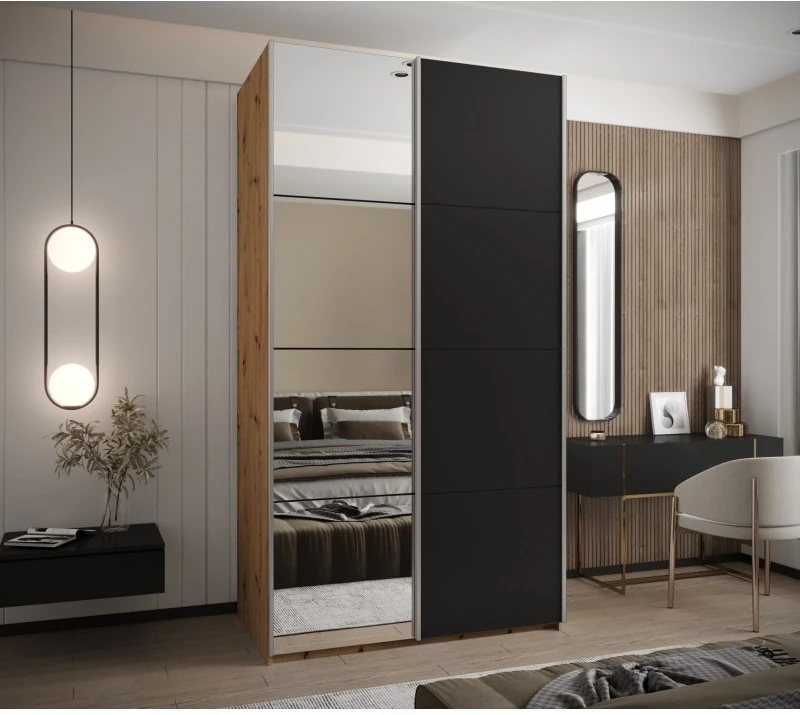 Posuvná skříň se zrcadlem Lux 3 130