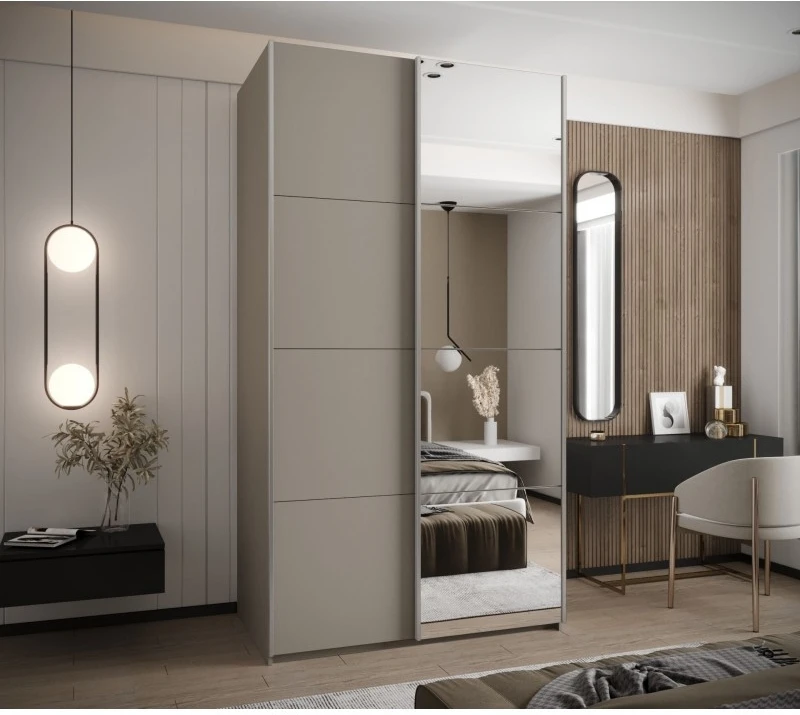 Posuvná skříň se zrcadlem Lux 3 130