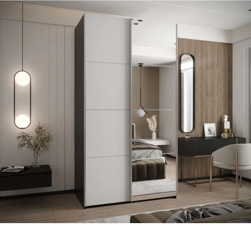 Posuvná skříň se zrcadlem Lux 3 130