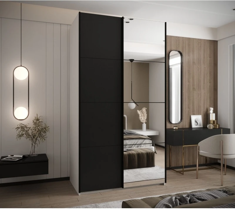 Posuvná skříň se zrcadlem Lux 3 130