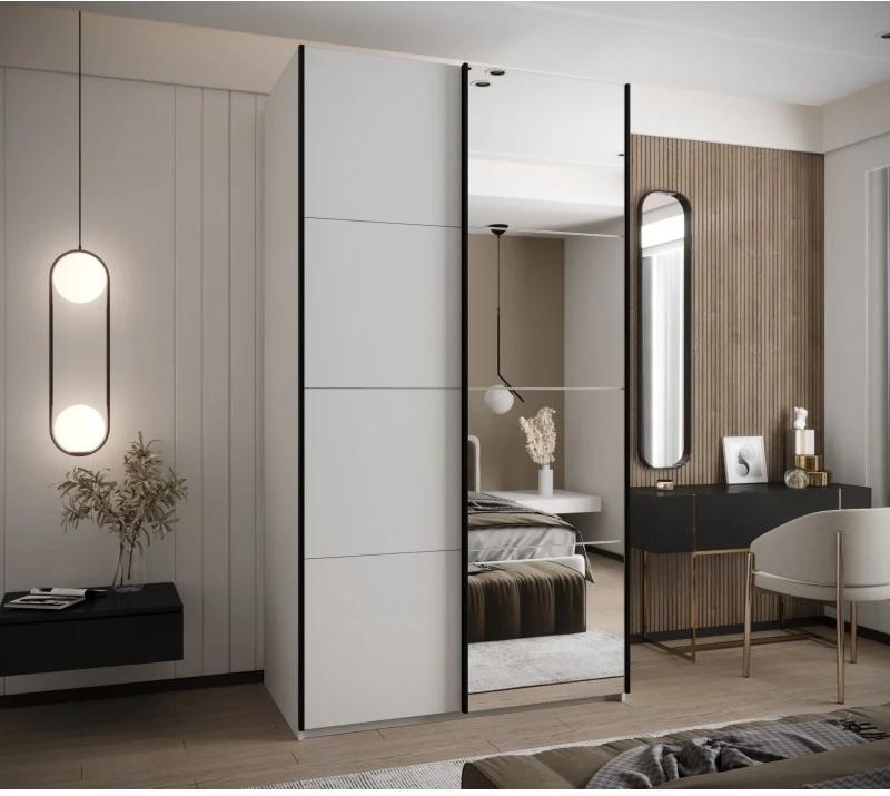 Posuvná skříň se zrcadlem Lux 3 130